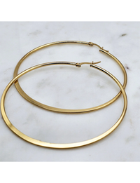 Classic Gold Hoops, XLarge