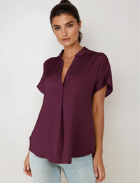 Fallon Blouse, Wine