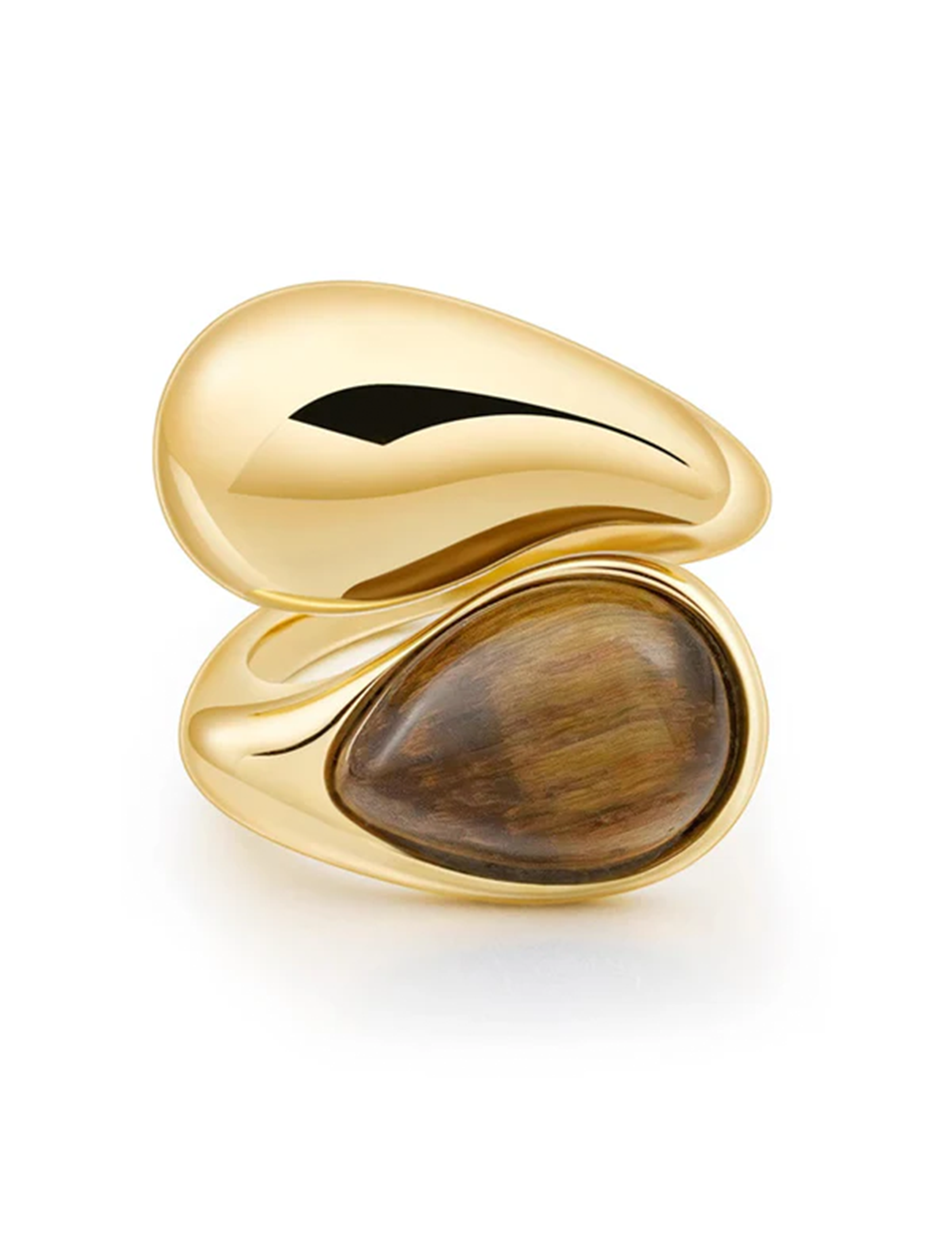 Cami Stacked Ring, Tiger Eye