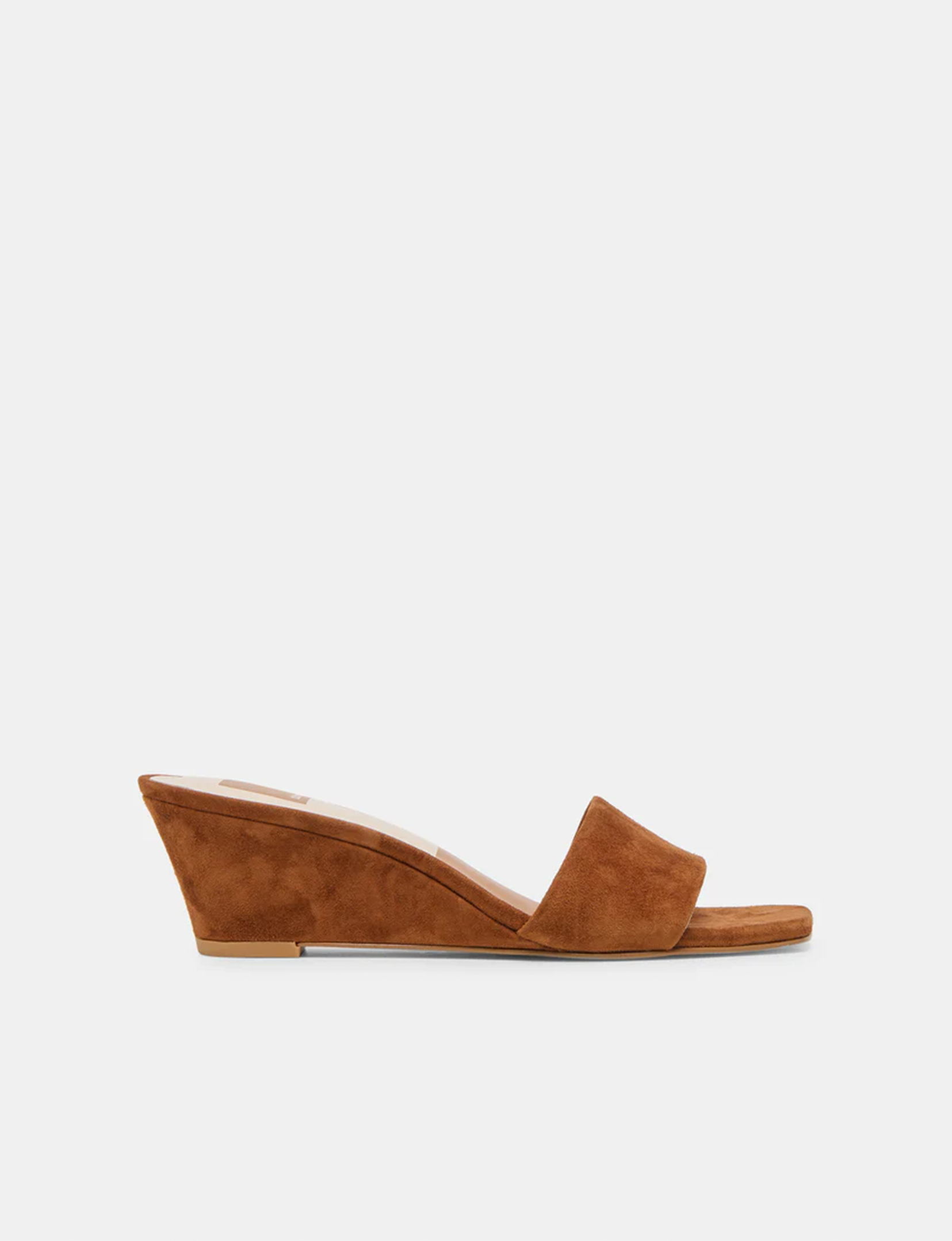 Qaily Wedge, Brown Suede