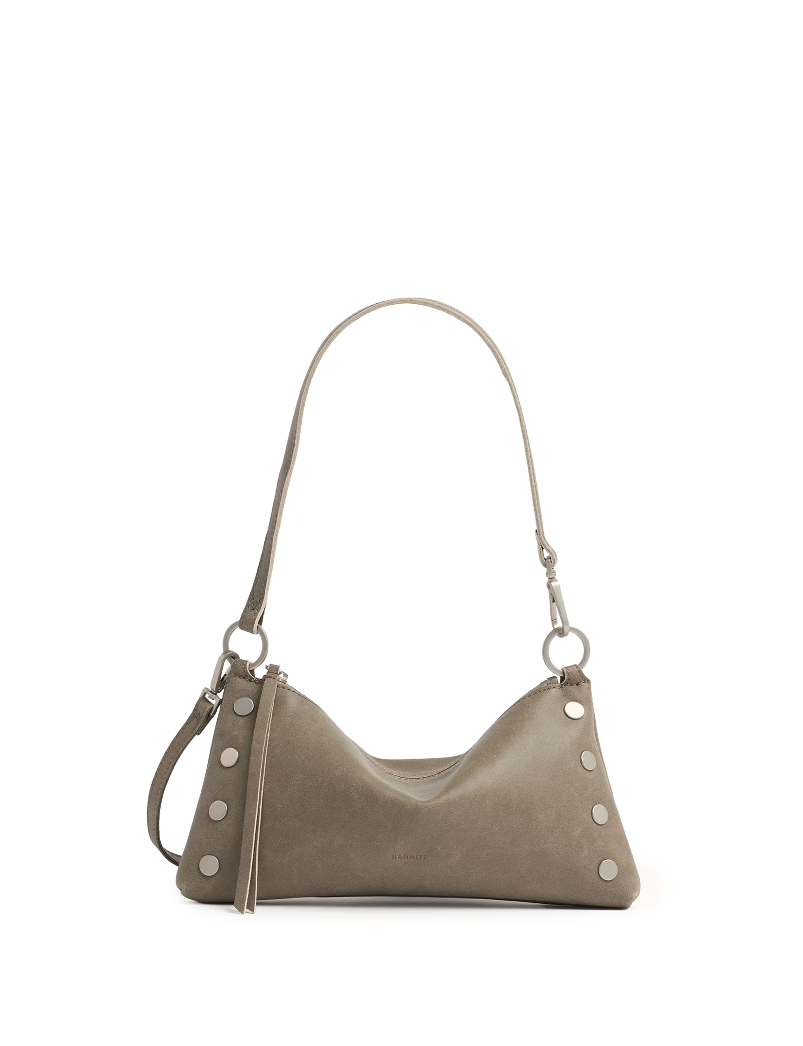 Kyle Small Handbag, Pewter/Brushed Silver