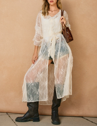 Echo Dunes Kimono, Cream