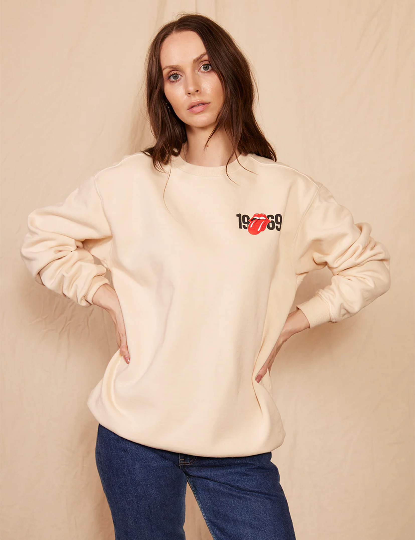 Rolling Stones London 1969 Sweatshirt, Sepia