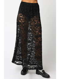 Sofia Laced Skirt, Black