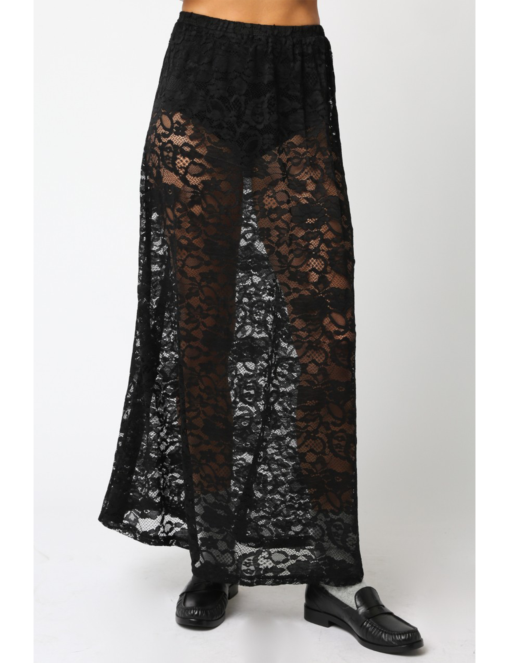 Sofia Laced Skirt, Black