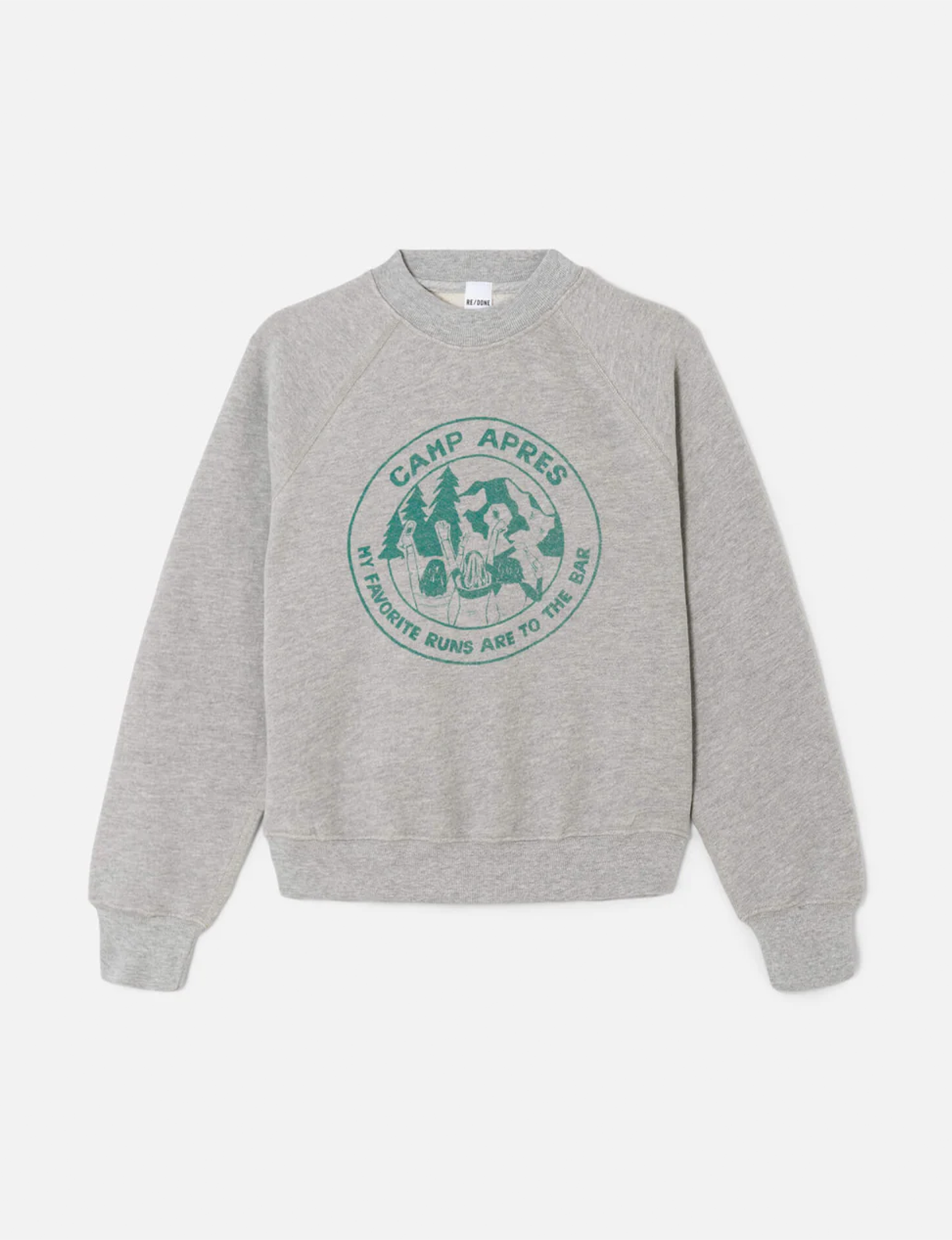 Apres Classic Crewneck, Heather Grey