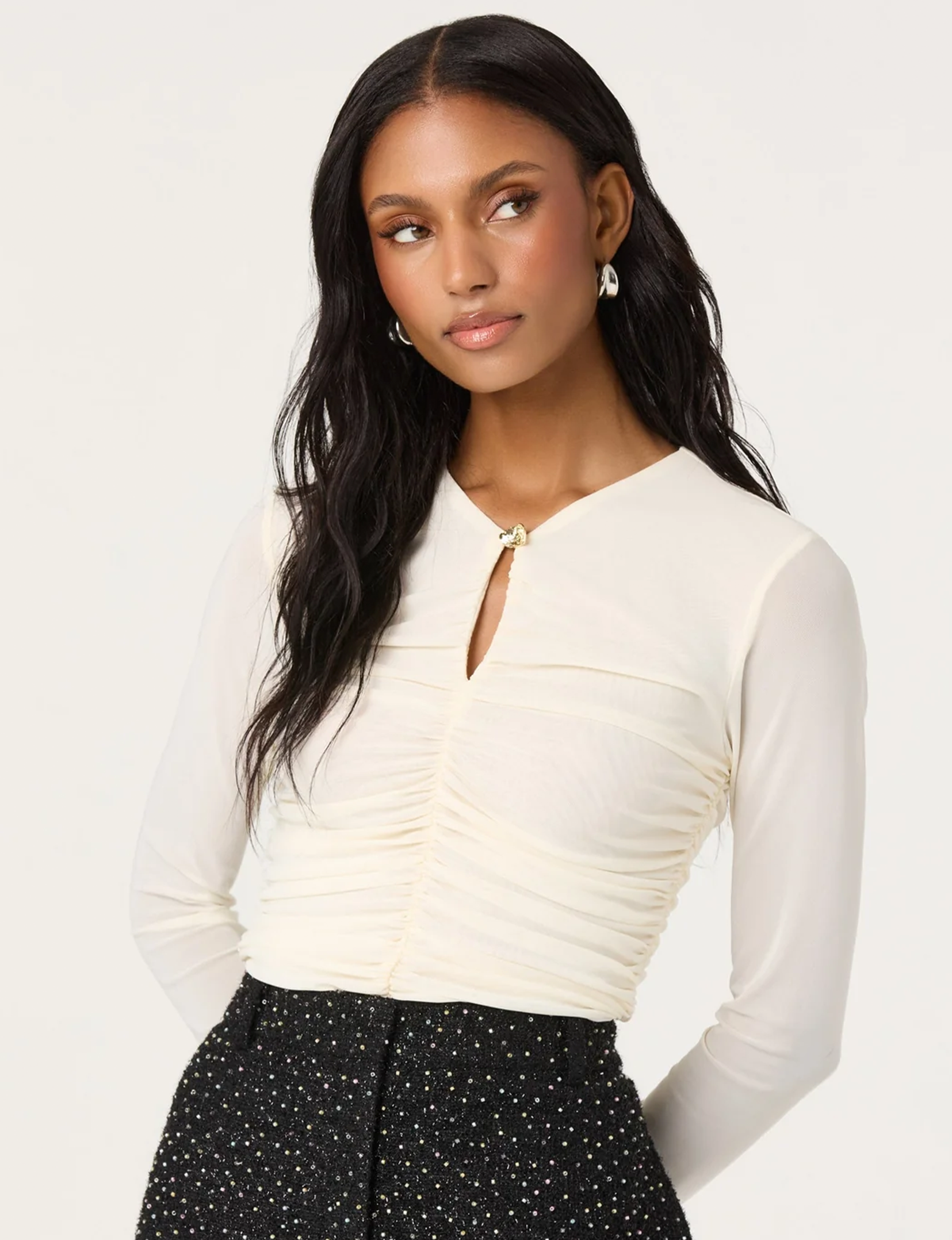 Yasmine Top, Off White