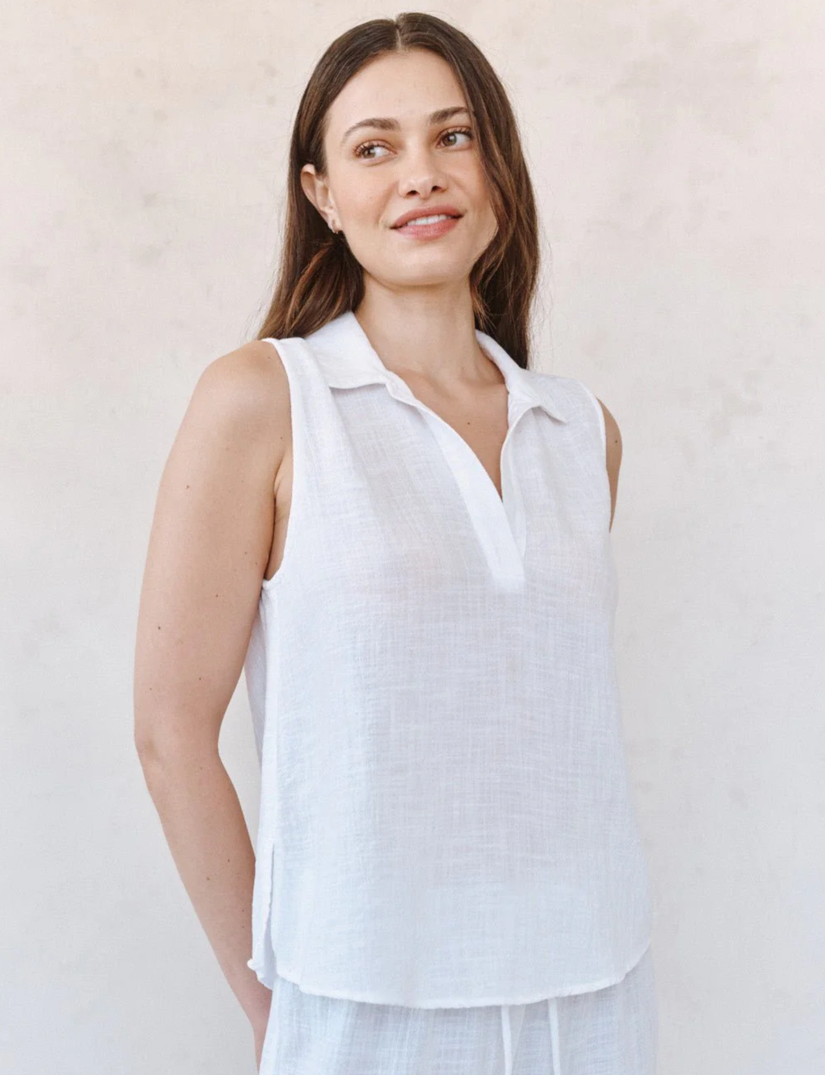 Alara Tank, White