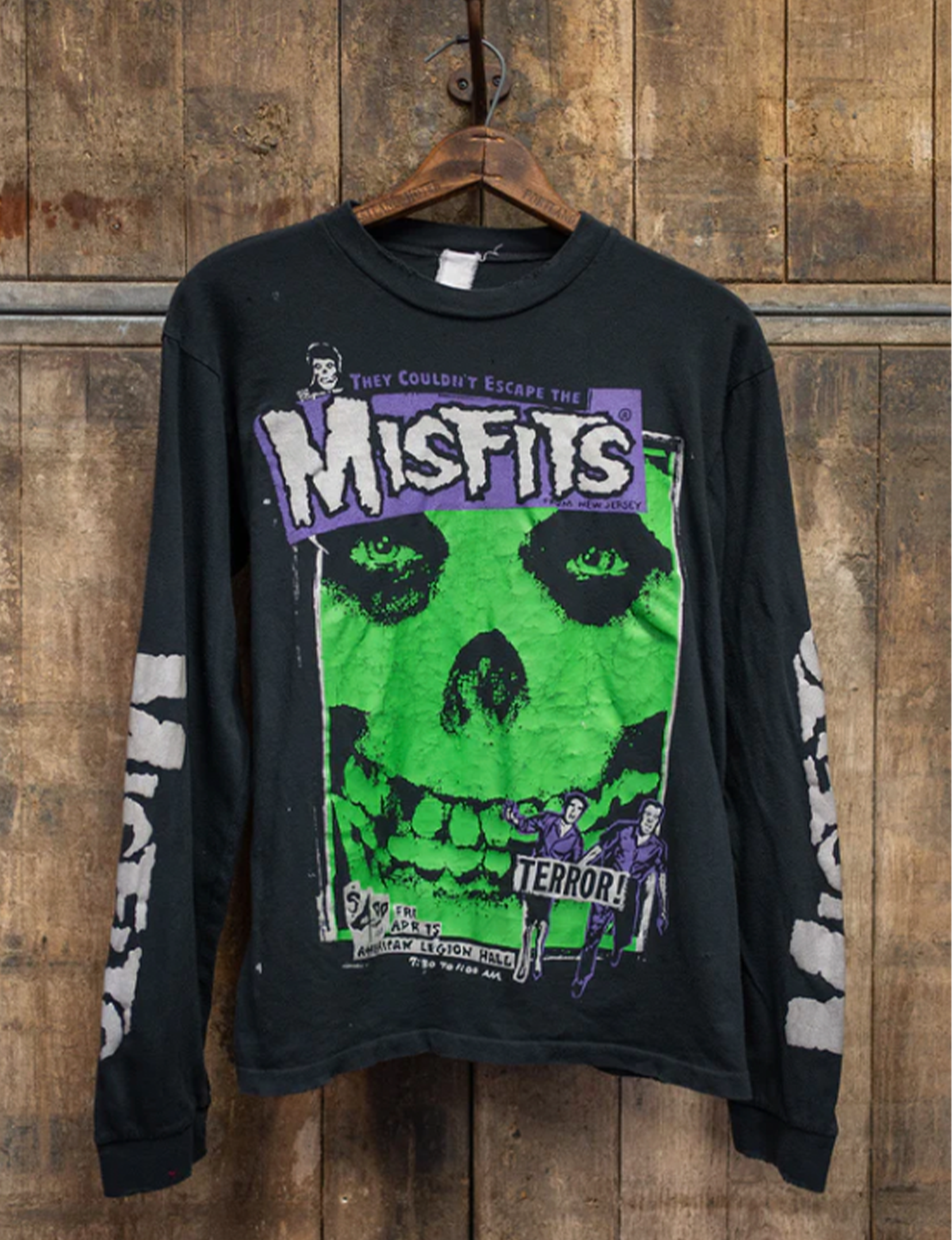 Couldn't Escape the Misfits L/S Tee, Coal