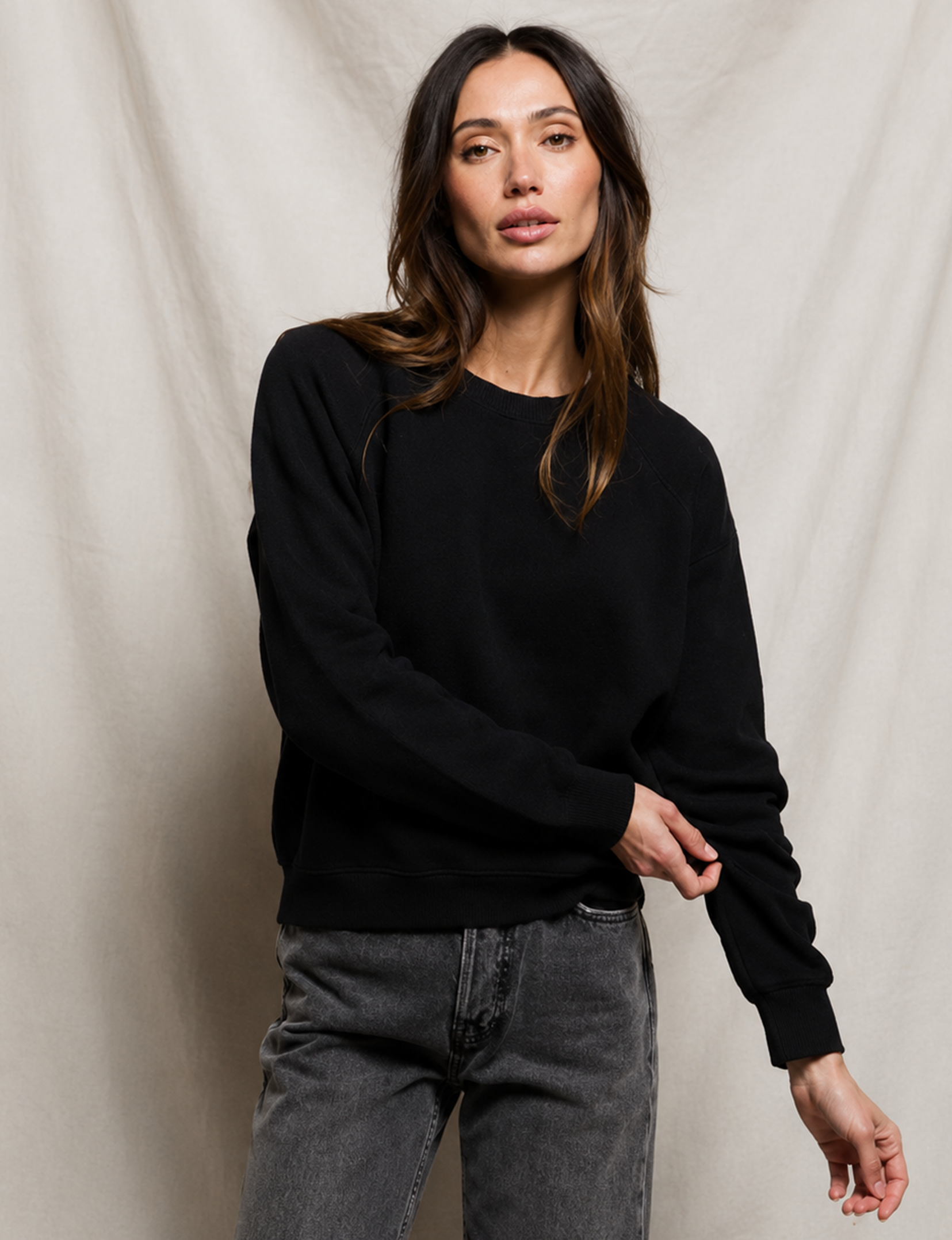 Ziggy Inside Out Sweatshirt, True Black