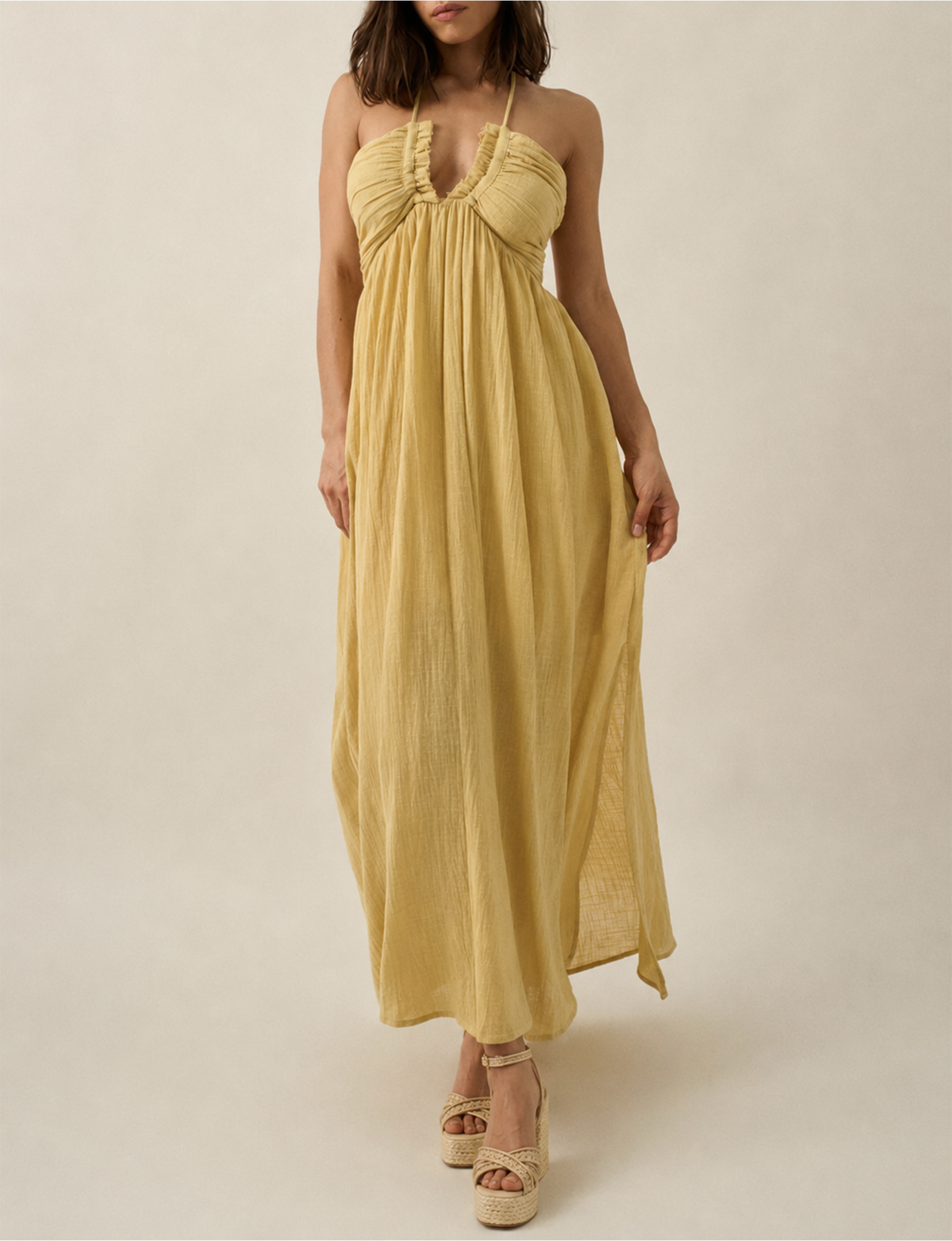 Senam Maxi Dress, Butter