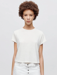 1950's Boxy Tee, Vintage White
