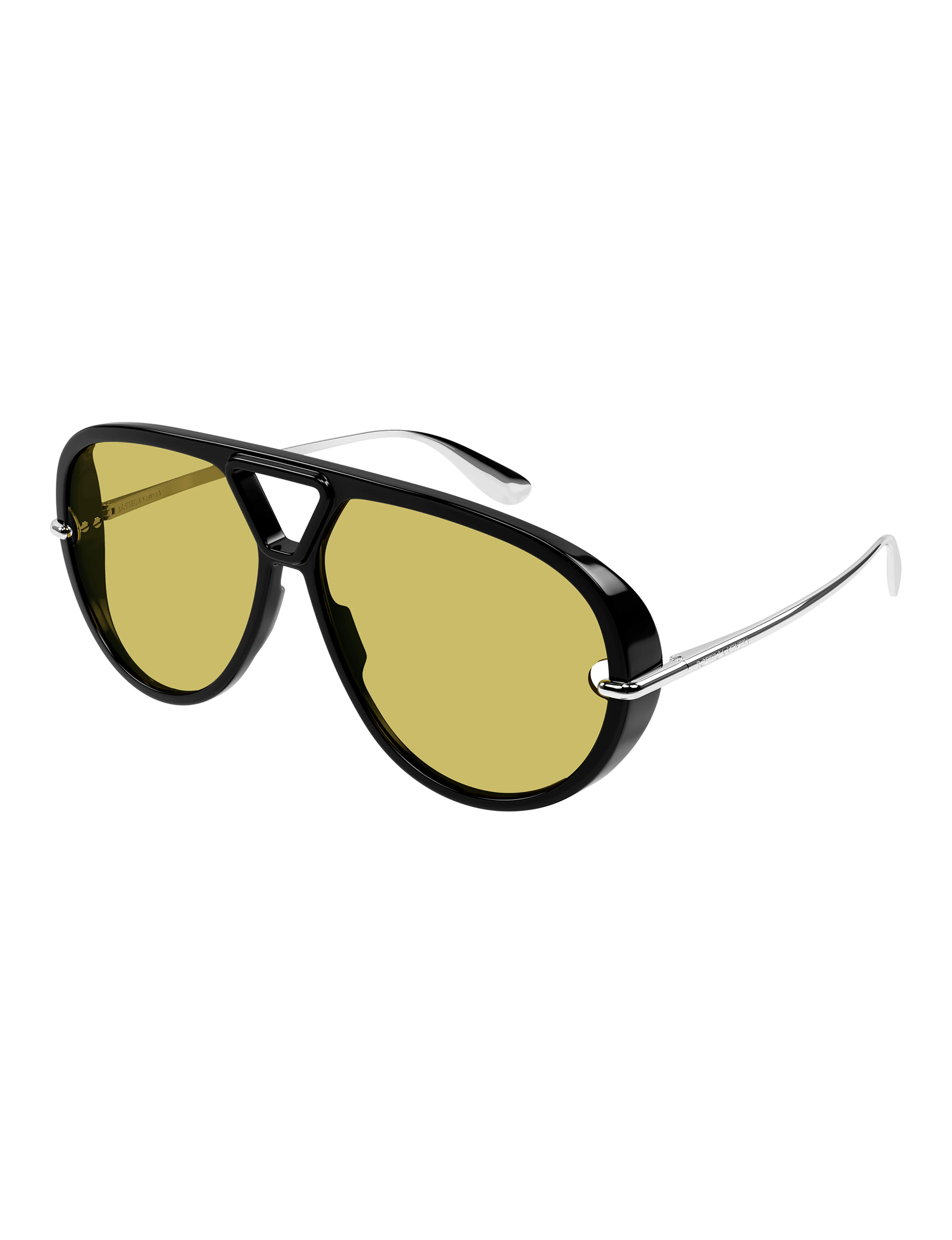 BV1274S 002 Sunglasses, Black/Silver/Yellow