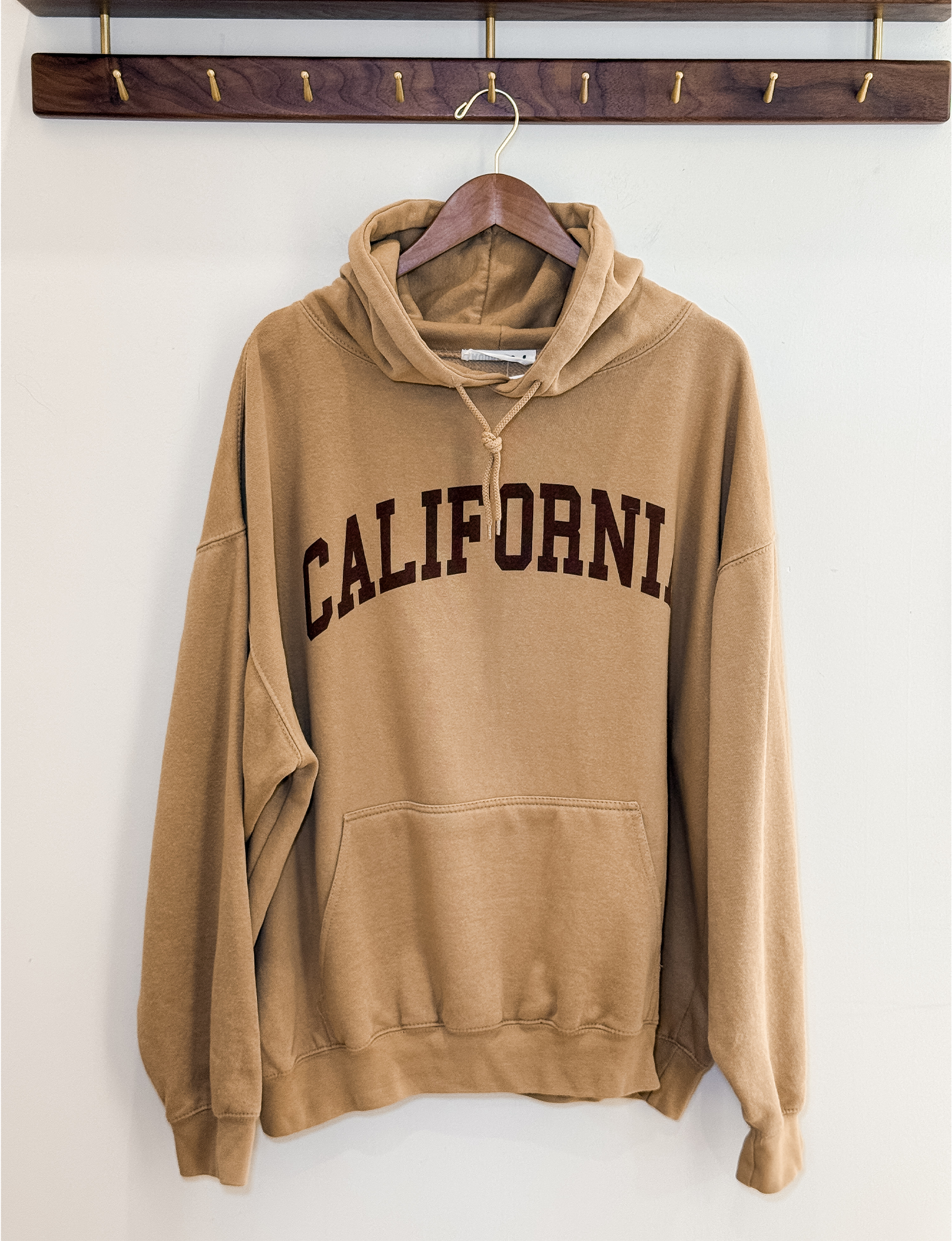 Audrey 3 + 1 California Hoodie, Tan/Brown