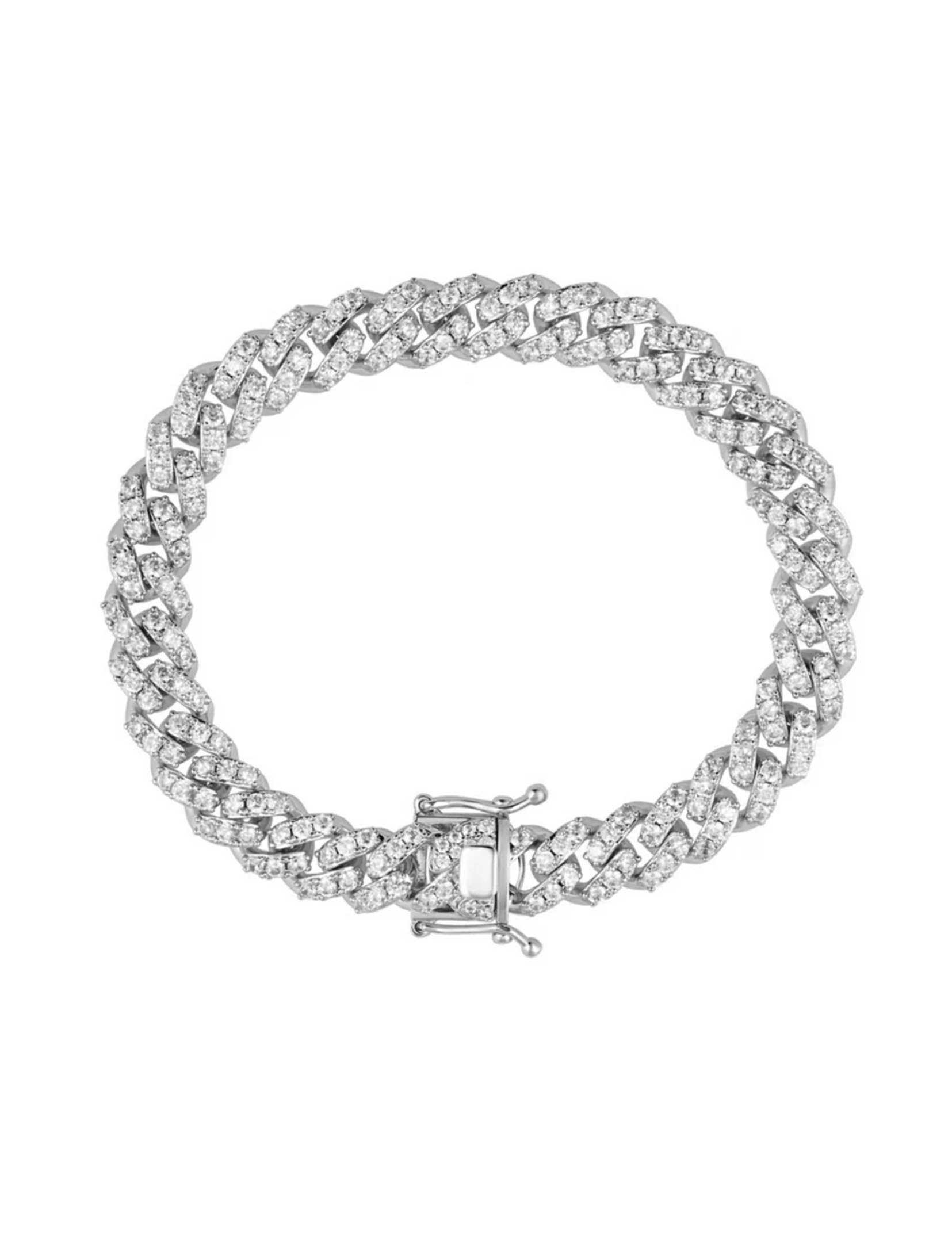 Nikki Pave Bracelet, Silver