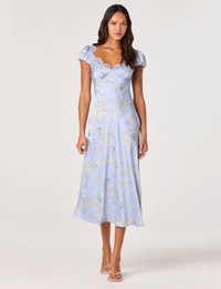 Makaela Dress, Blue Floral