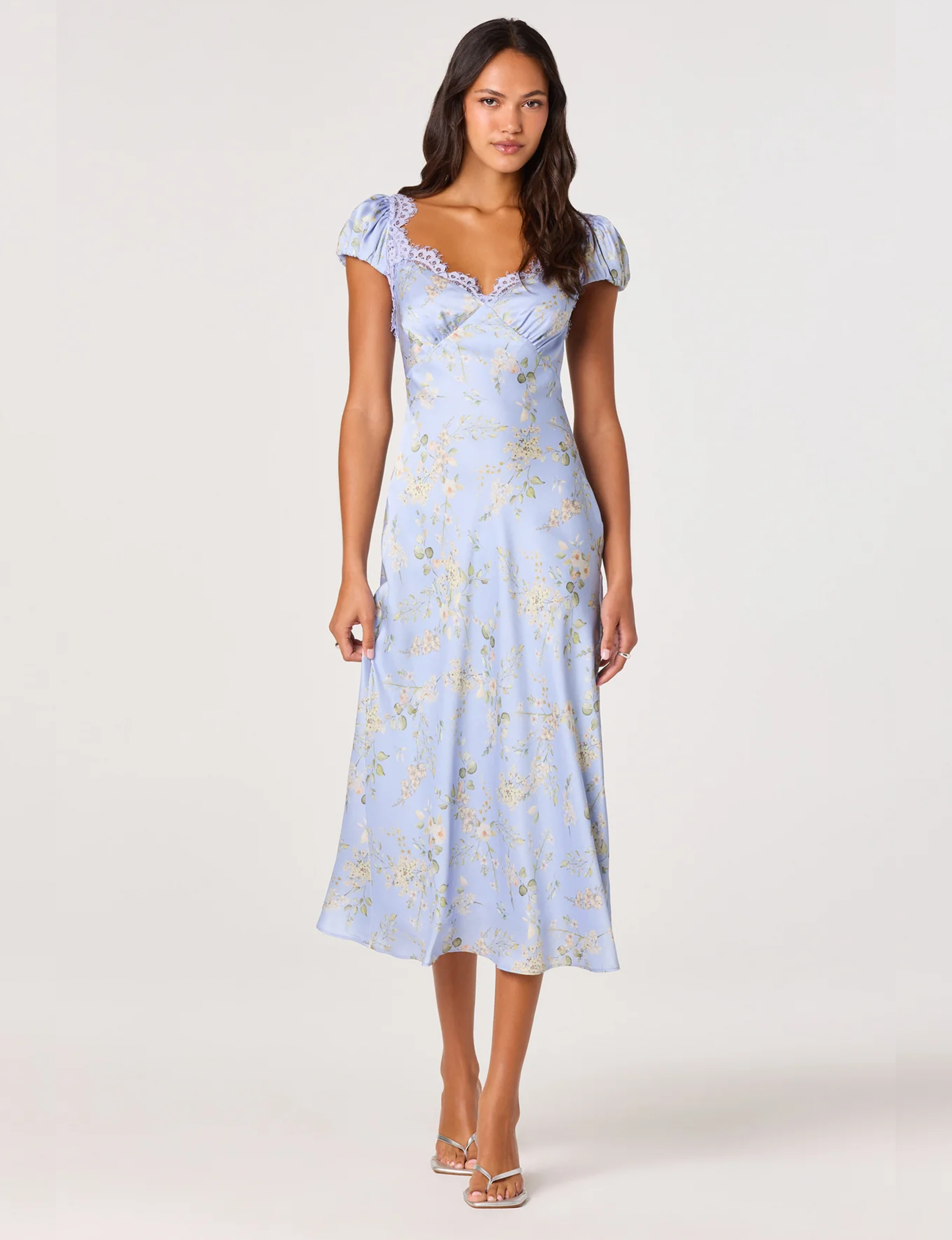 Makaela Dress, Blue Floral