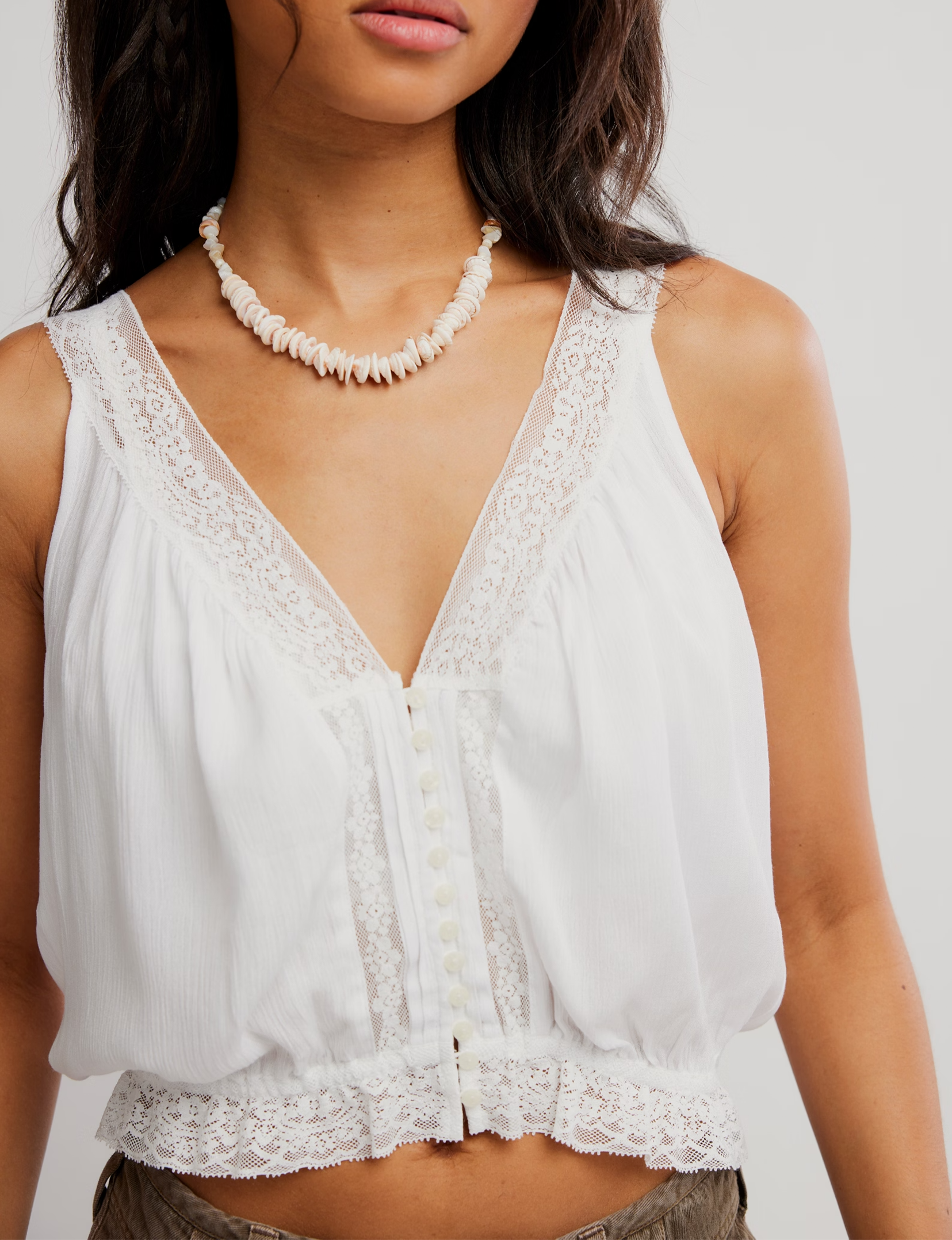 Celeste Tank, Clean Ivory
