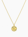 Power Birthstone Coin Necklace (November), Gold/Citrine