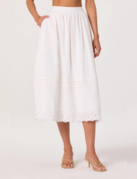Shelly Skirt, White
