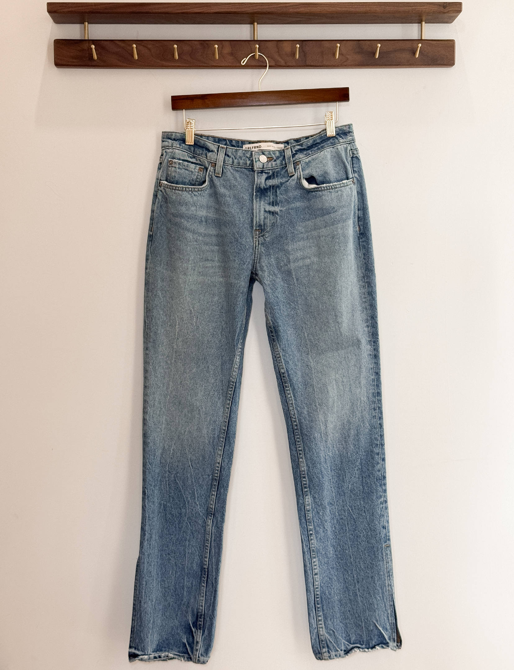 GRLFRND Hailey Low Rise Slim Boot Jean, Melrose