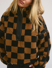Big Sky Sherpa Half Zip, Checkmate