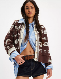 Shelby Cardigan, Chocolate/Combo