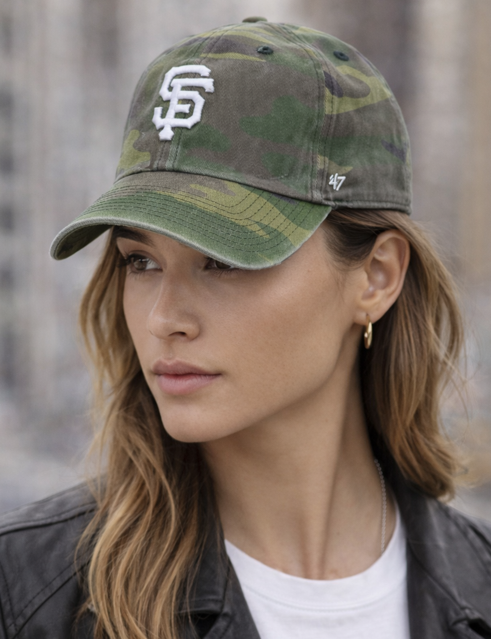 SF Giants Ball Cap, Camo/White