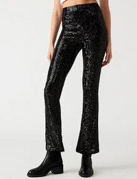 Citrine Sequin Pant, Black