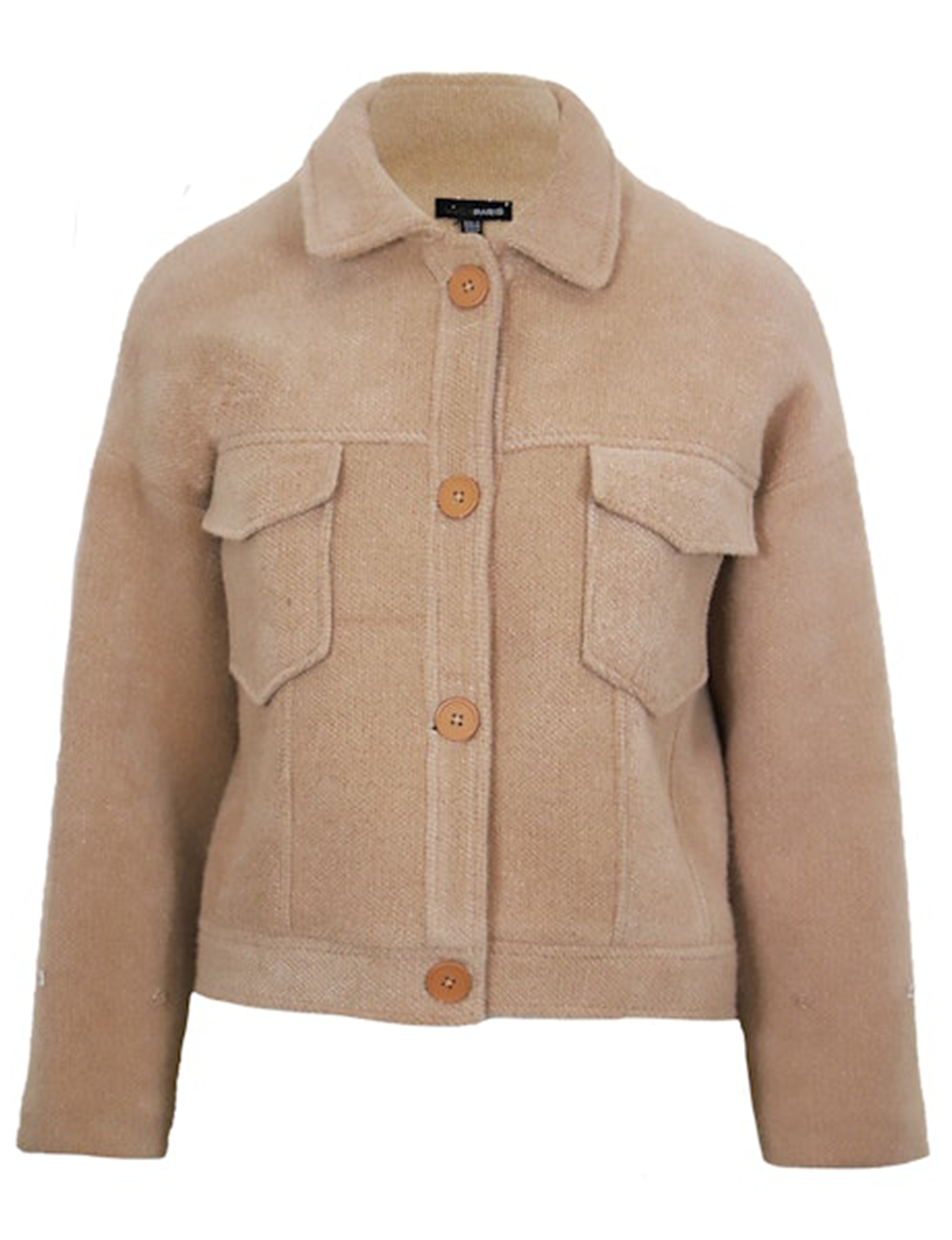 Miranda Fuzzy Jacket, Beige