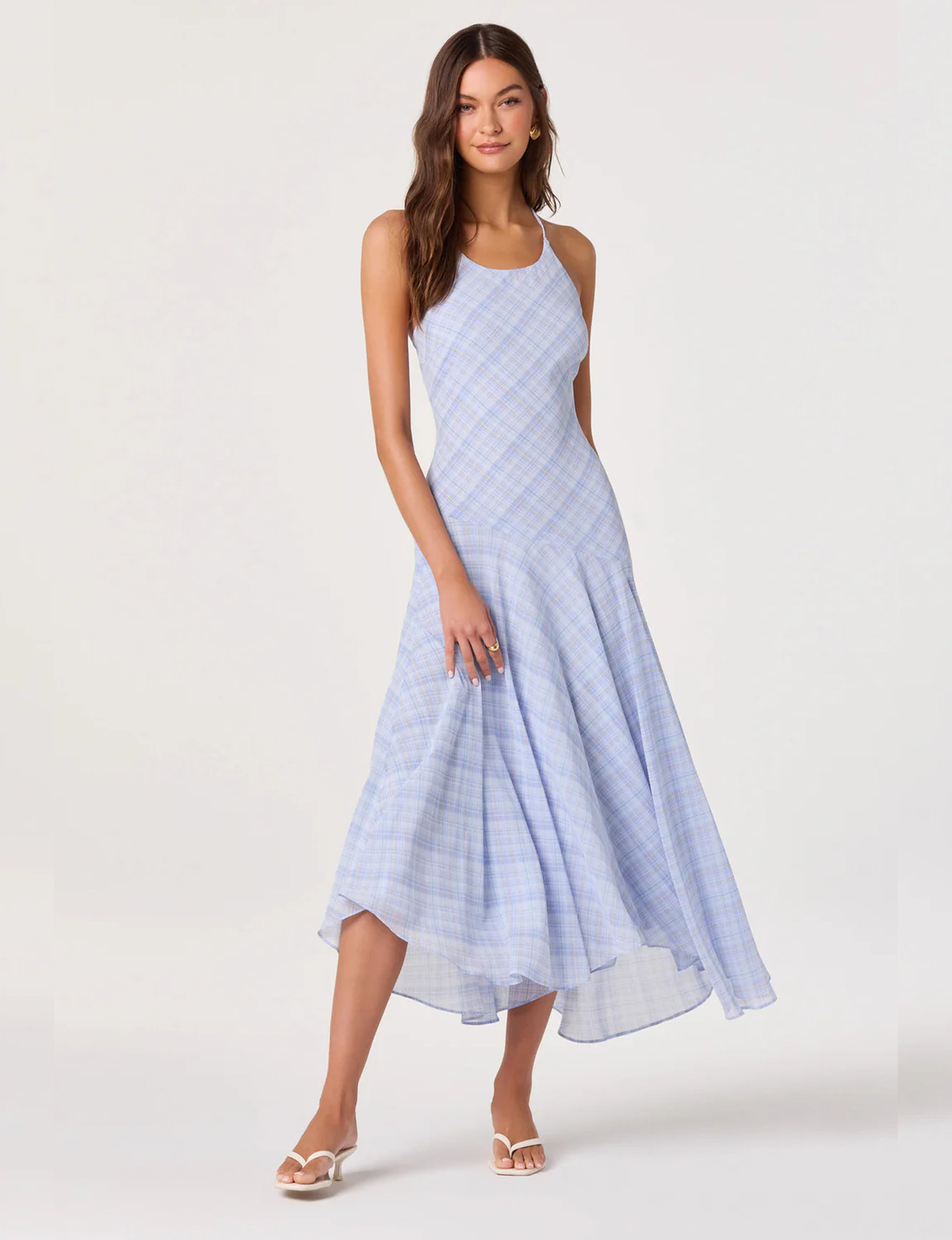 Ginny Dress, Blue Plaid