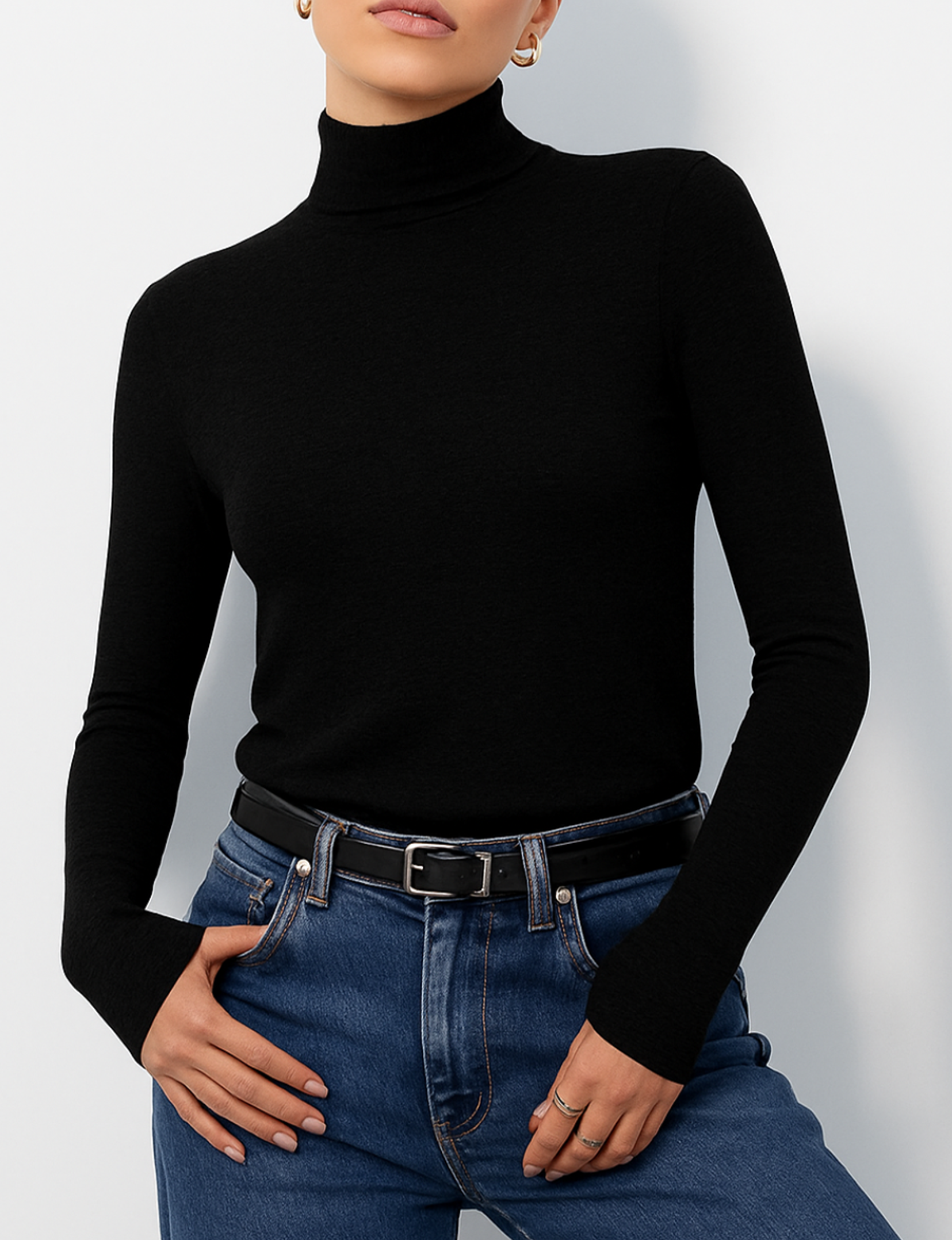 Kane Turtleneck, Black