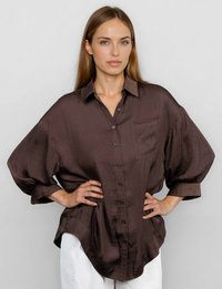 Adelena Blouse, Chocolate