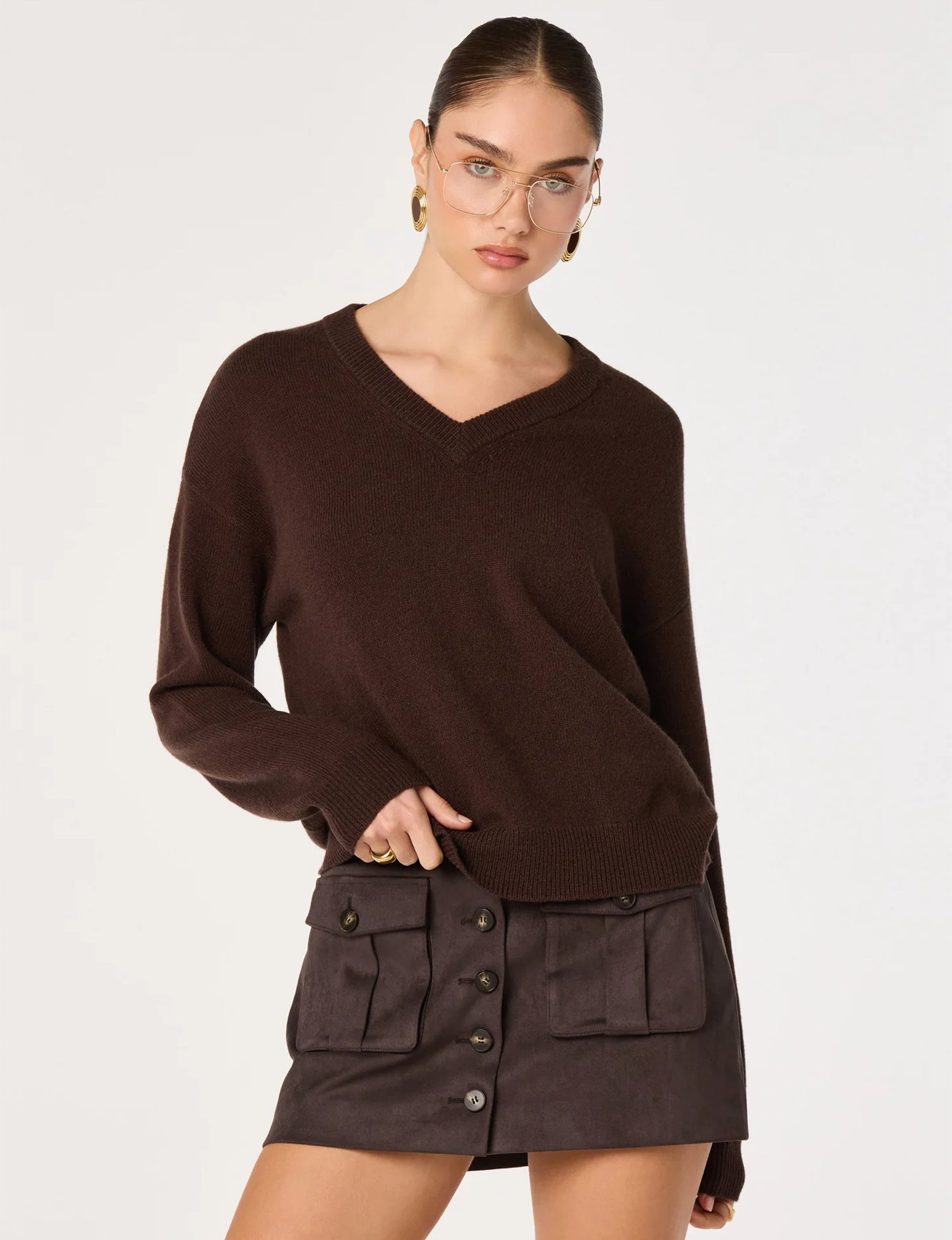 Bowie Sweater, Brown