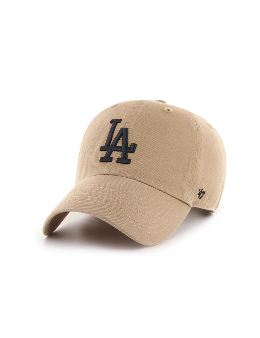 LA Dodgers Basic Ball Cap, Khaki/Black