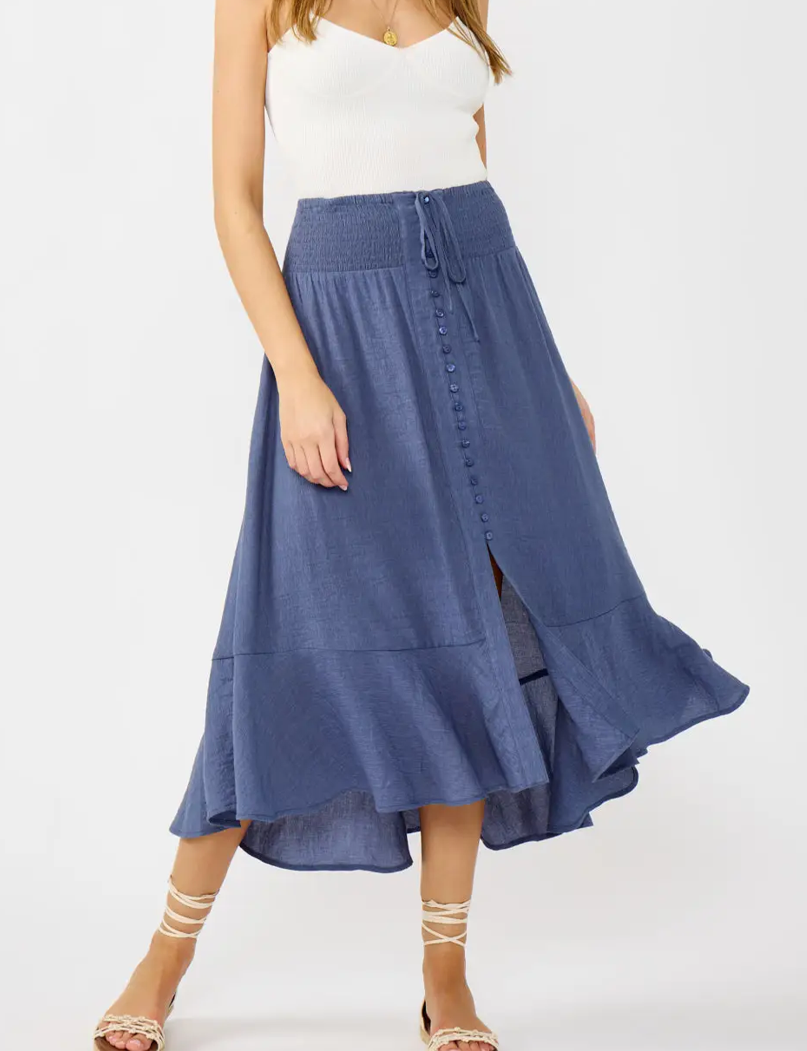 Kyla Skirt, Slate Blue