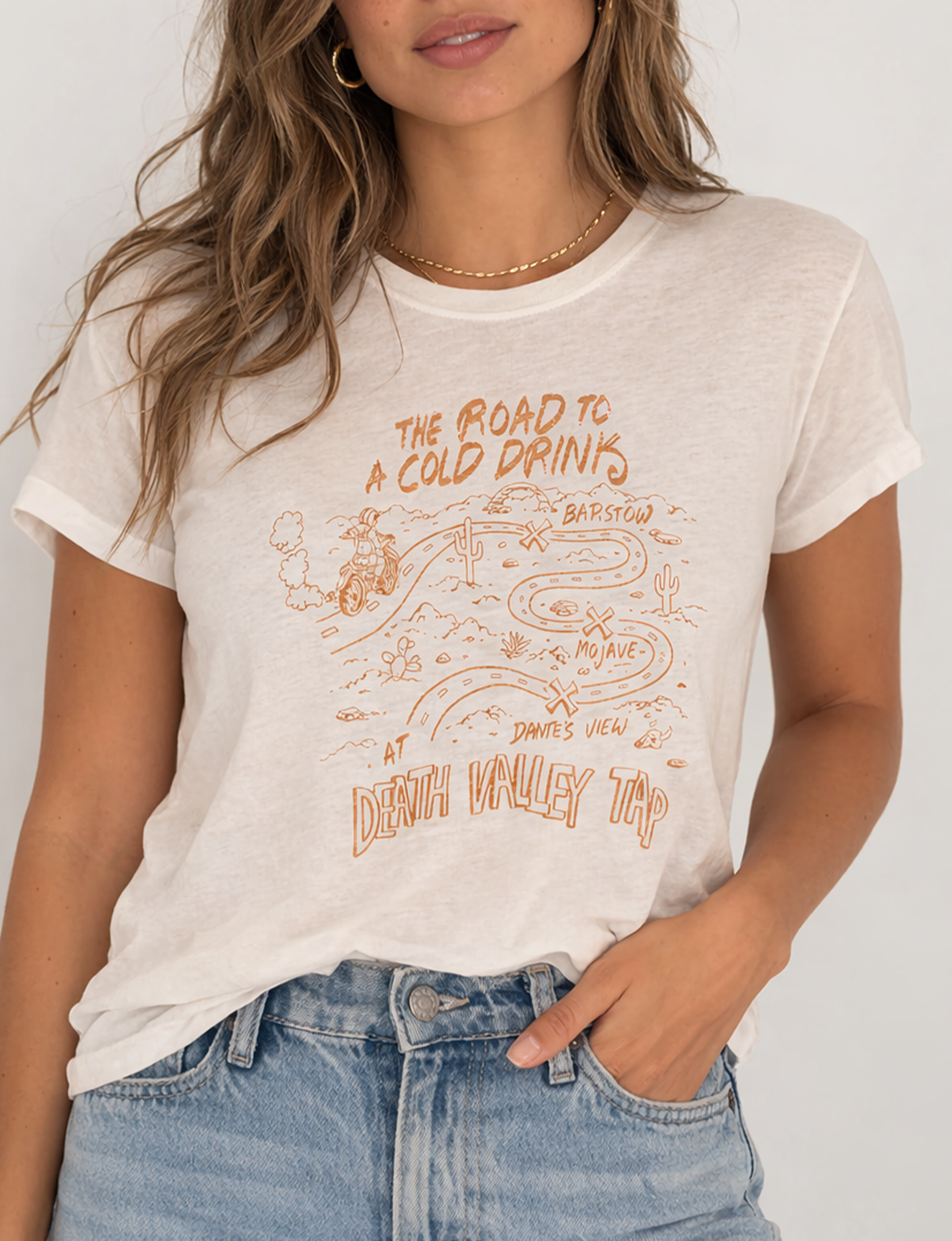 Death Valley Classic Tee, Vintage White