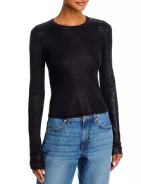 90s Baby Long Sleeve, Black Foil