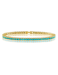 Karla Tennis Bracelet, Turquoise