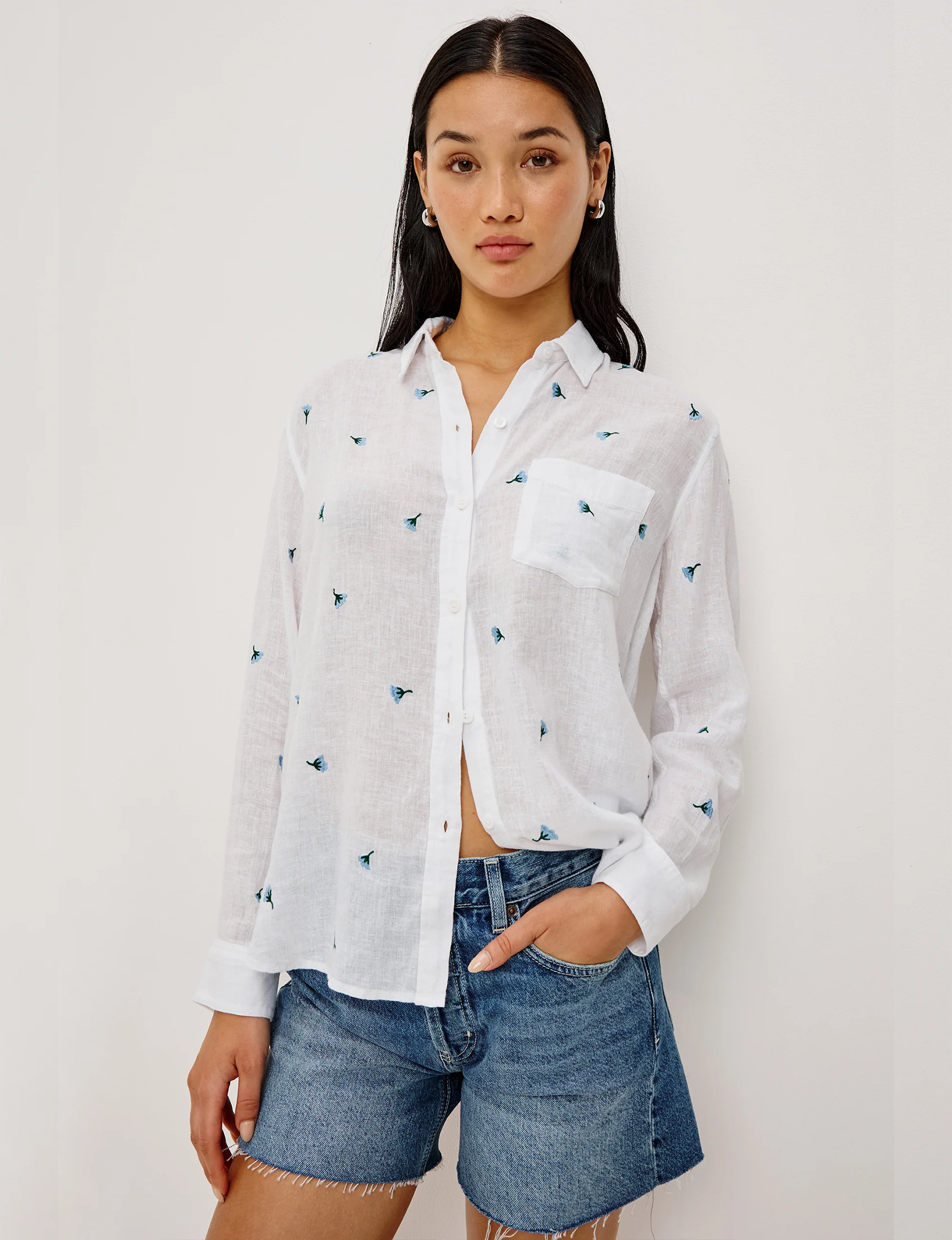 Charli Shirt, Bluebell Carnations