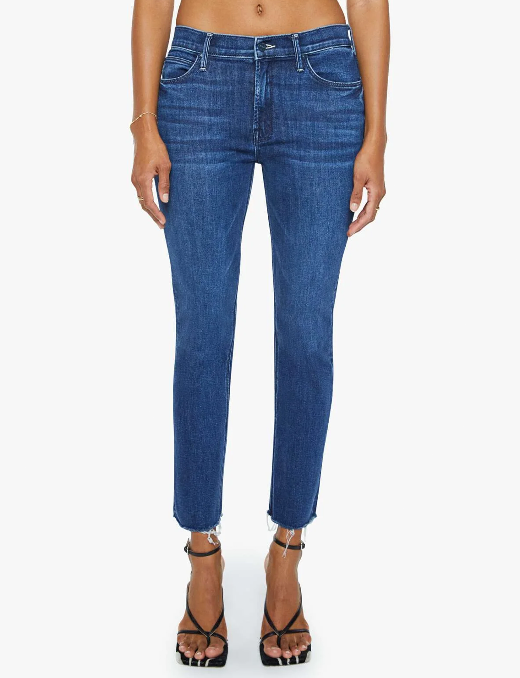 Mid Rise Dazzler Ankle Fray, Fancy Meeting You Here