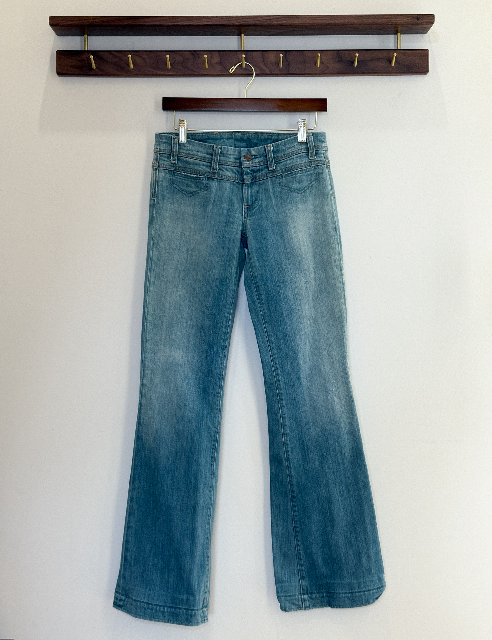Citizens Of Humanity Low Rise Bell Bottom Jeans, Light Wash