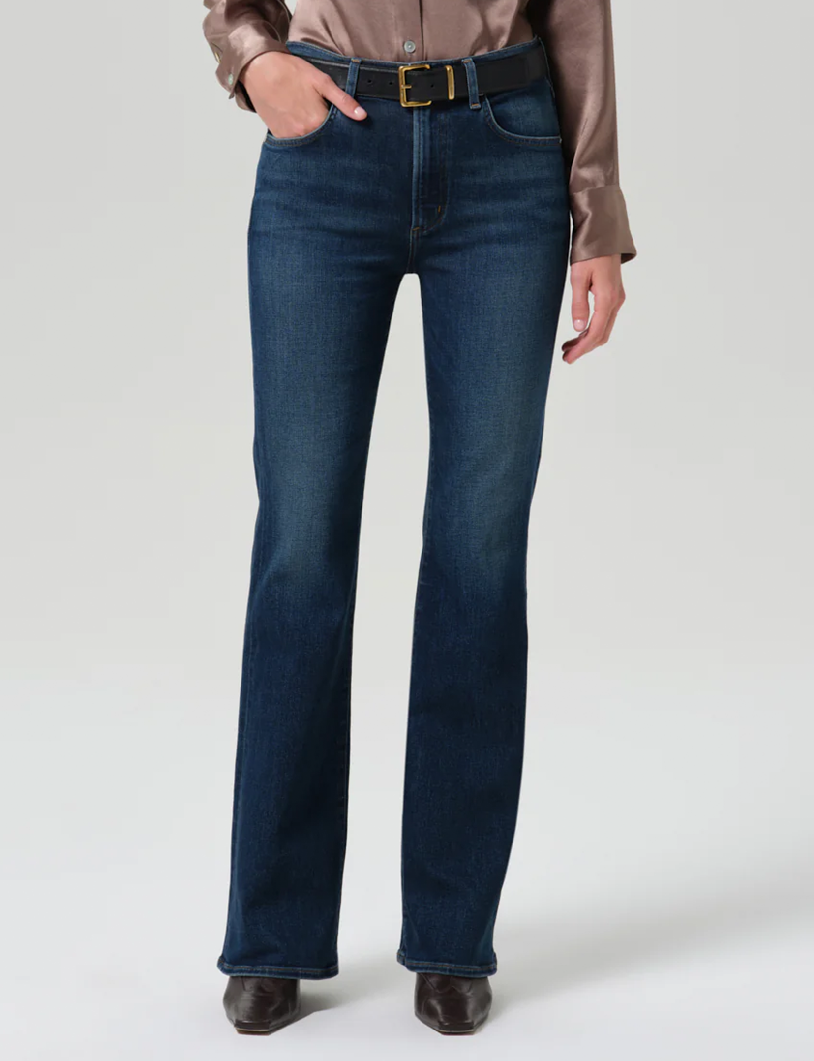 Lilah High Rise Long Bootcut, Moonlight