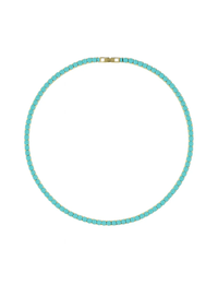 Karla Tennis Necklace, Turquoise