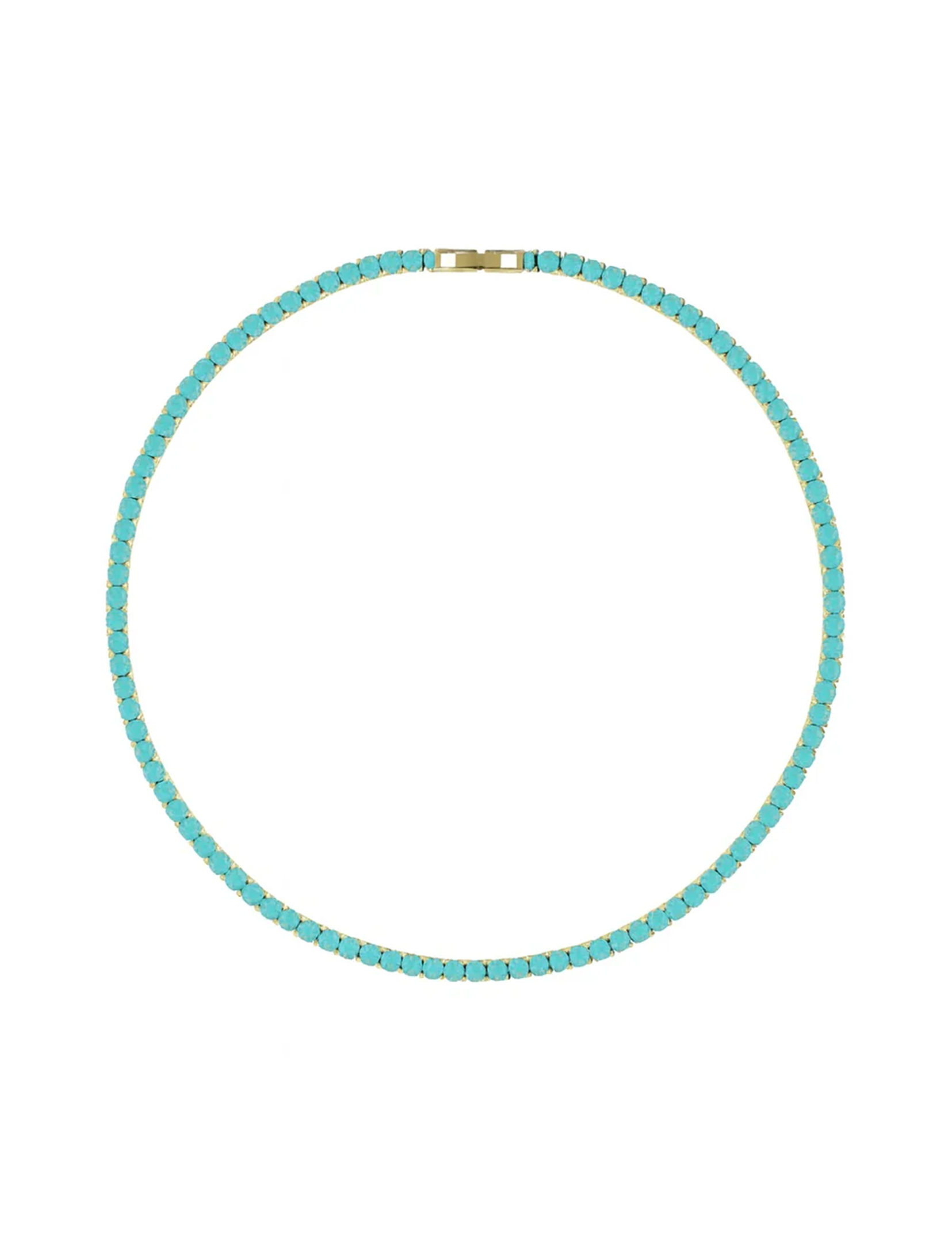 Karla Tennis Necklace, Turquoise
