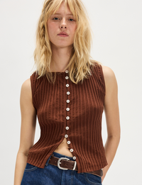 Tilly Vest, Honey Bronze