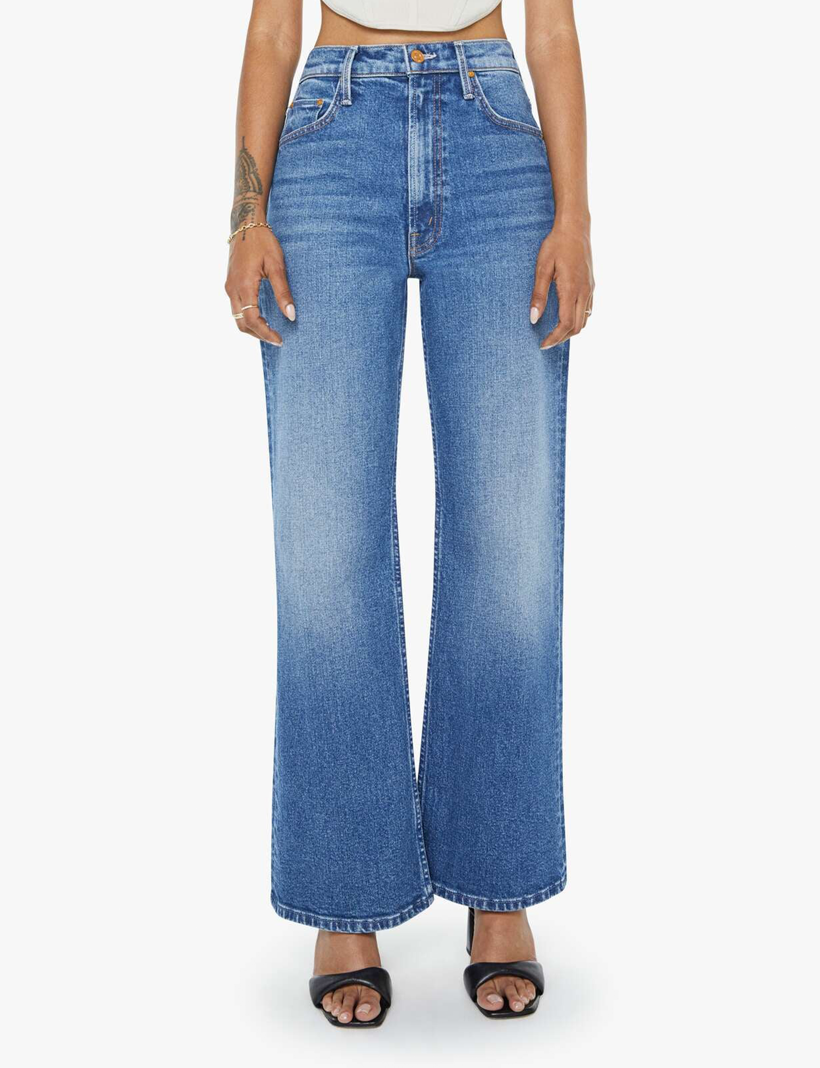 Petite High Waisted Bookie Sneak Jean, Knick Knack Paddy Whack