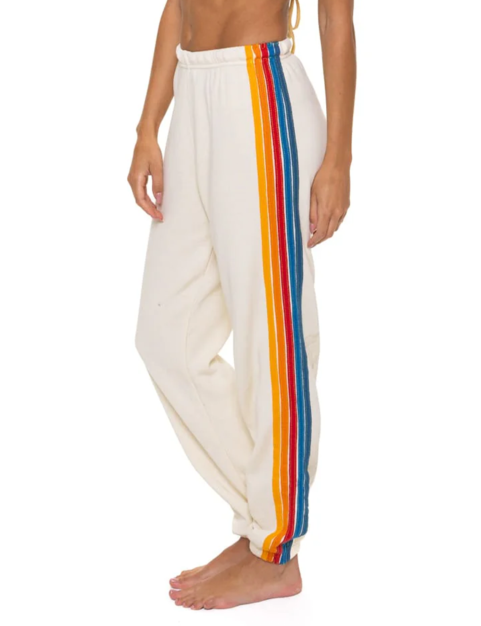 5 Stripe Sweatpants, Vintage White/Multi