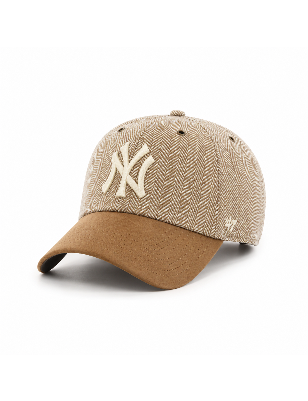 NY Yankees Cherrington Hat, Khaki/Cream