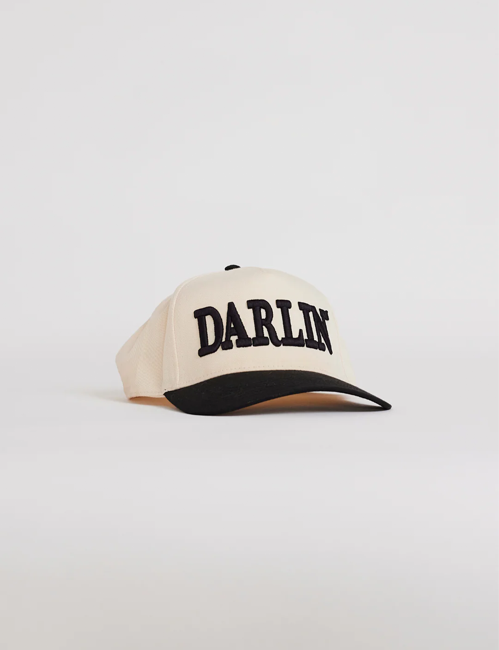Snapback Hat, Cream/Black